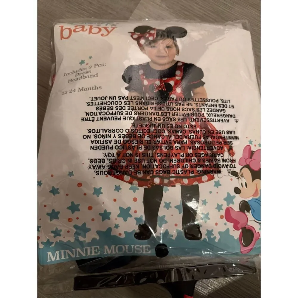 Infant Minnie Mouse Comfy Costume size 12-24 months
